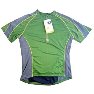 Pearl Izumi Men's 1/4 Zip Slice Versa Cycling Jersey Oregon Green Gray Small NWT